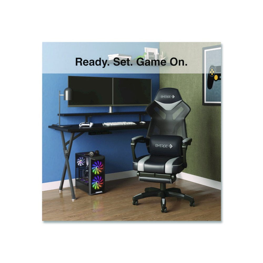 Staples Emerge Vomax Bonded Leather Gaming Chair 61364