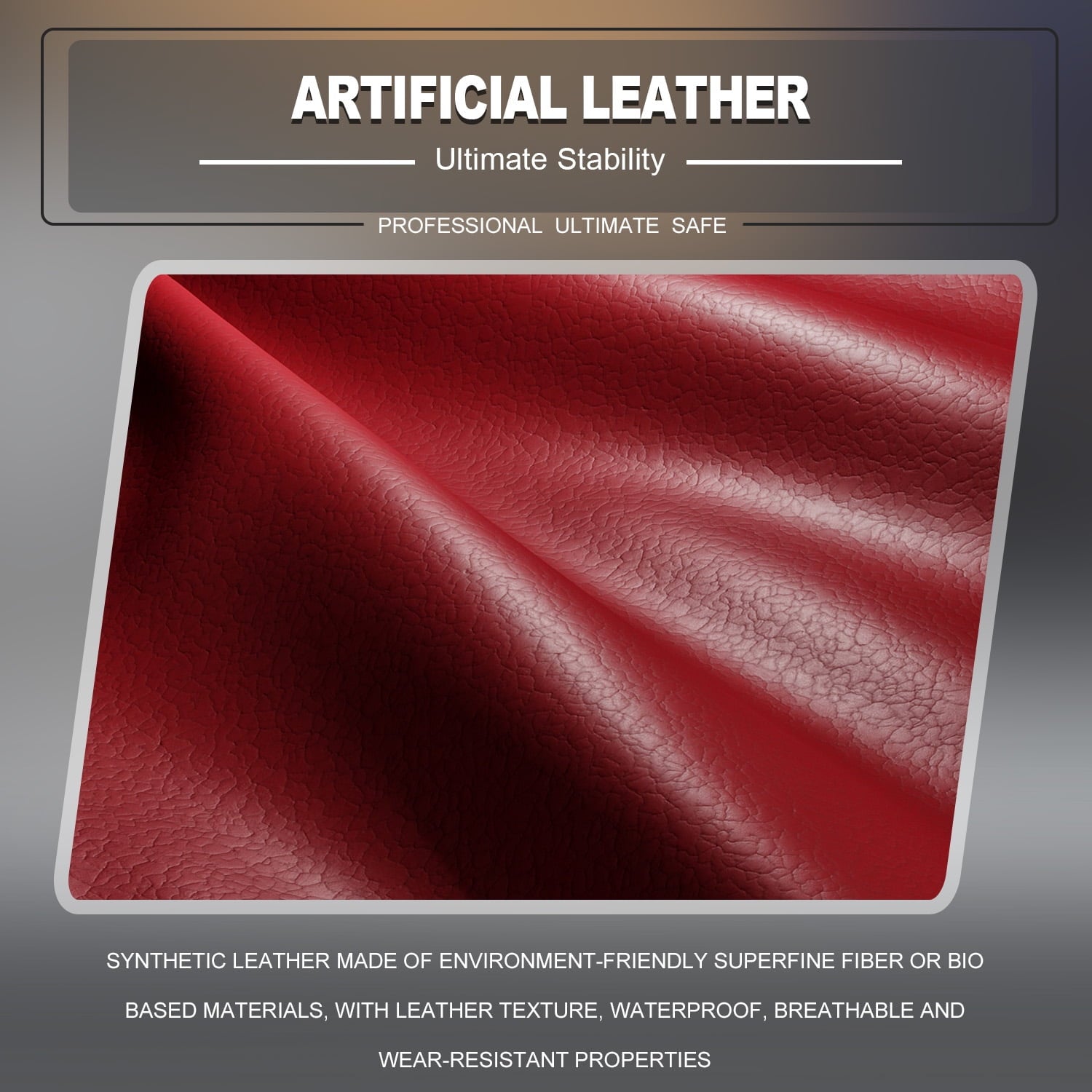 Marada Racing Seat with Double Lock Slip for Gaming Simulator Cockpit Leather Red