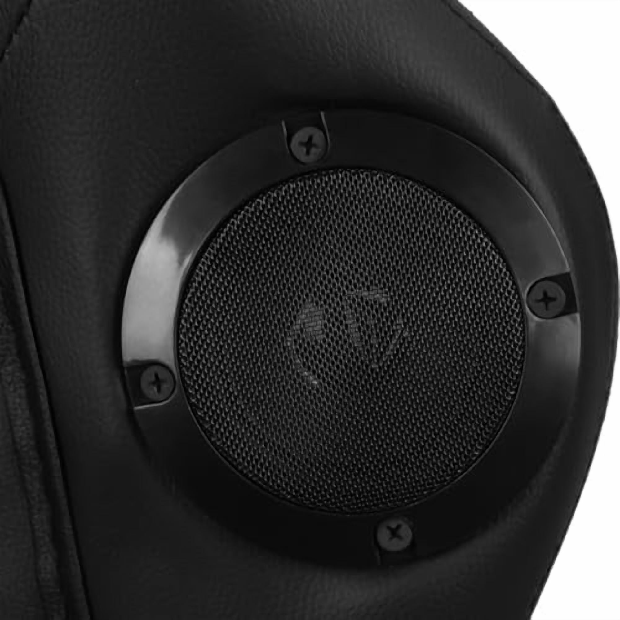 Gaming Chair with Speakers, Bluetooth Gaming Chair with RGB LED Lights and Footrest, Height Adjustable Massage Computer Chair Lumbar Support for Adults (Black)