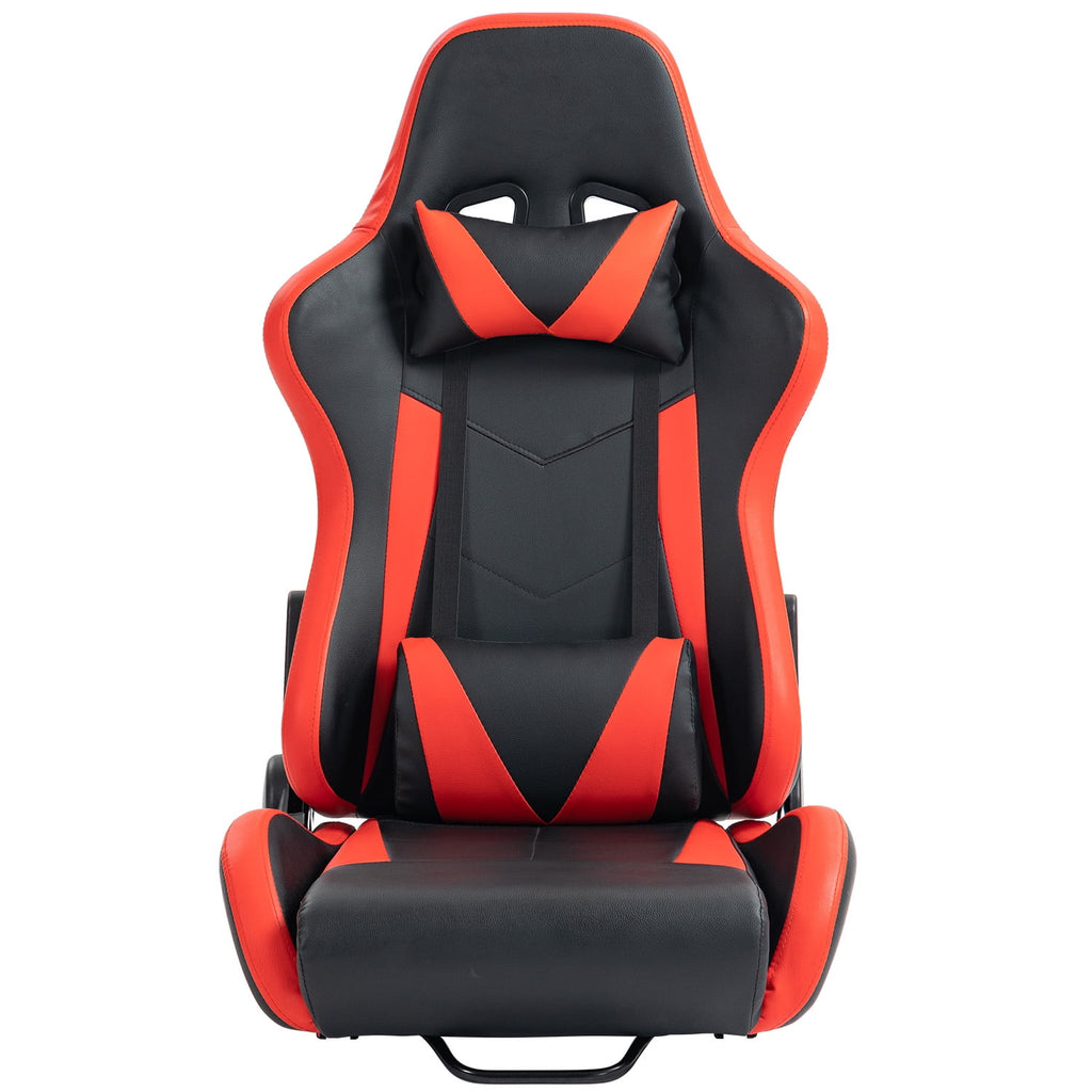 Marada Racing Seat with Double Lock Slip for Gaming Simulator Cockpit Leather Red
