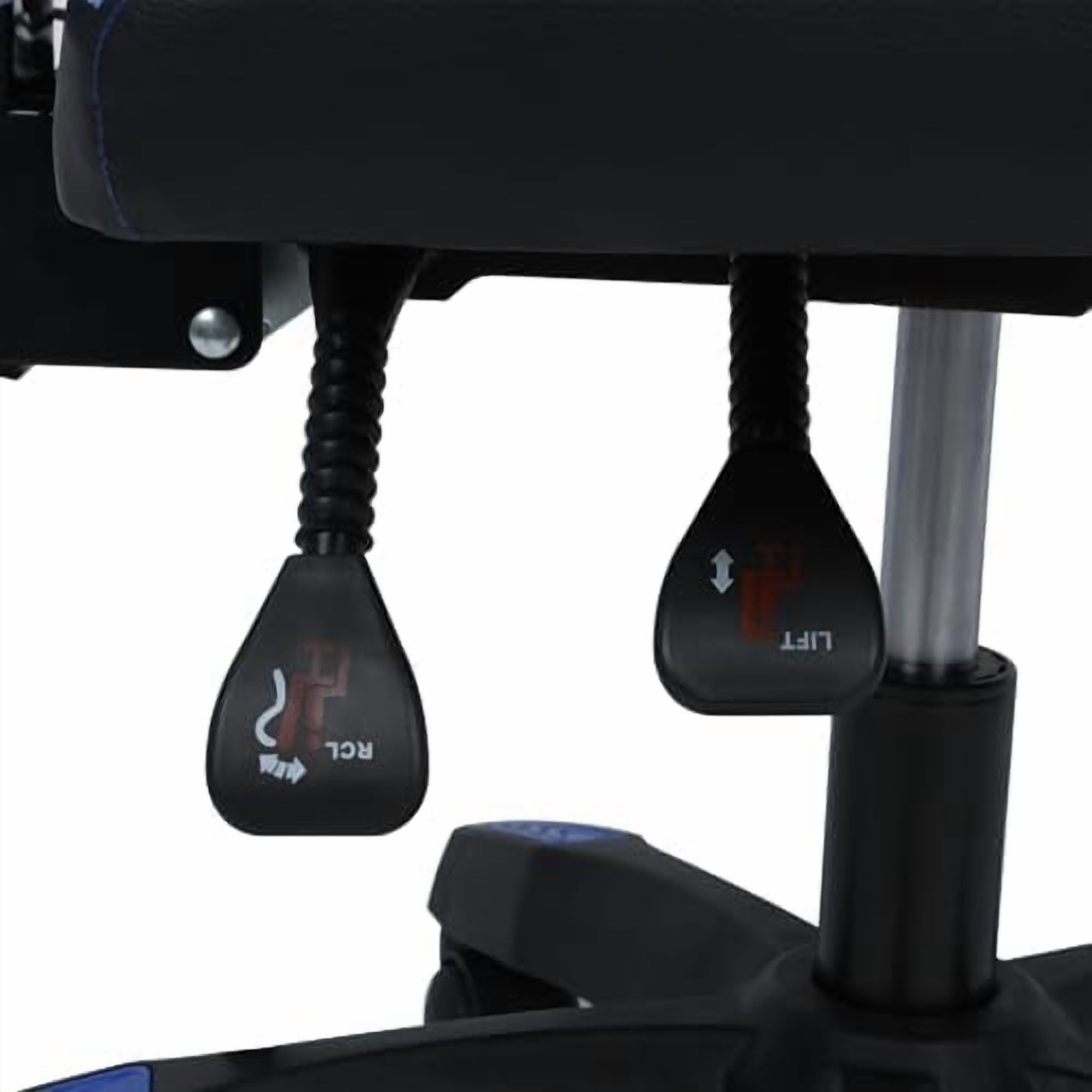 Gaming Chair with Speakers, Bluetooth Gaming Chair with RGB LED Lights and Footrest, Height Adjustable Massage Computer Chair Lumbar Support for Adults (Black)