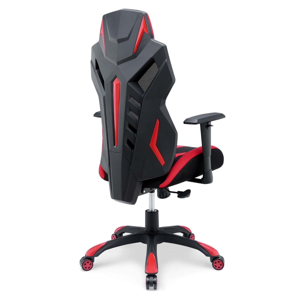 Modway Speedster Modern Mesh Fabric Gaming Computer Chair in Black/Red