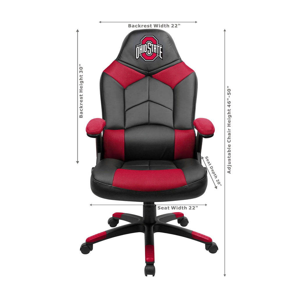 Black Ohio State Buckeyes Oversized Gaming Chair