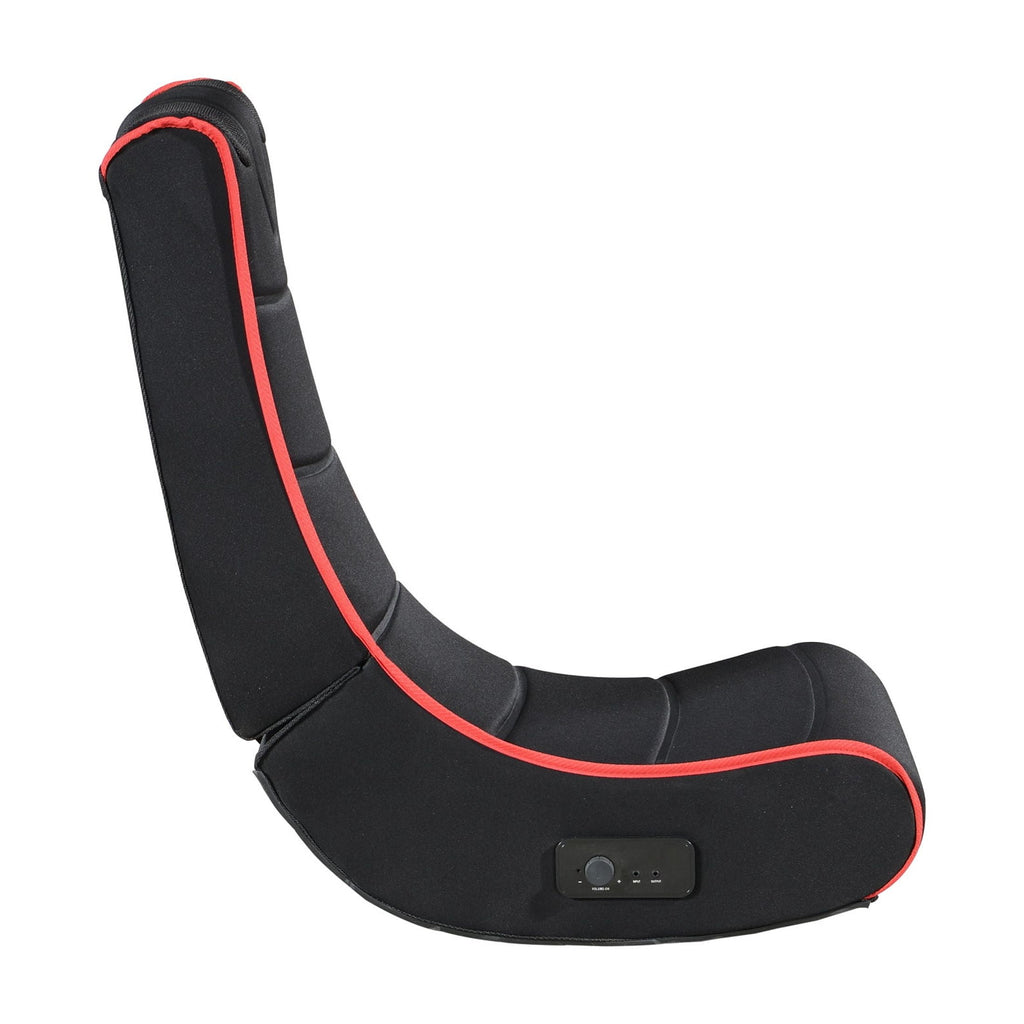 CASEMIOL Folding Gaming Chair Floor with Bluetooth Speakers, Gamer Chair for Teens, Gaming Chair with Polyester cover and foam padding, 3” Built-in Dual Track Sound, 3.5mm input/output ports