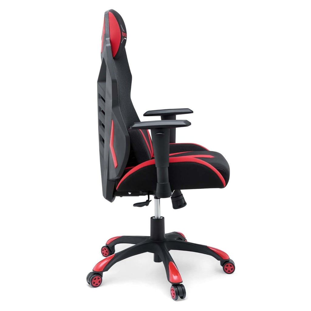 Modway Speedster Modern Mesh Fabric Gaming Computer Chair in Black/Red