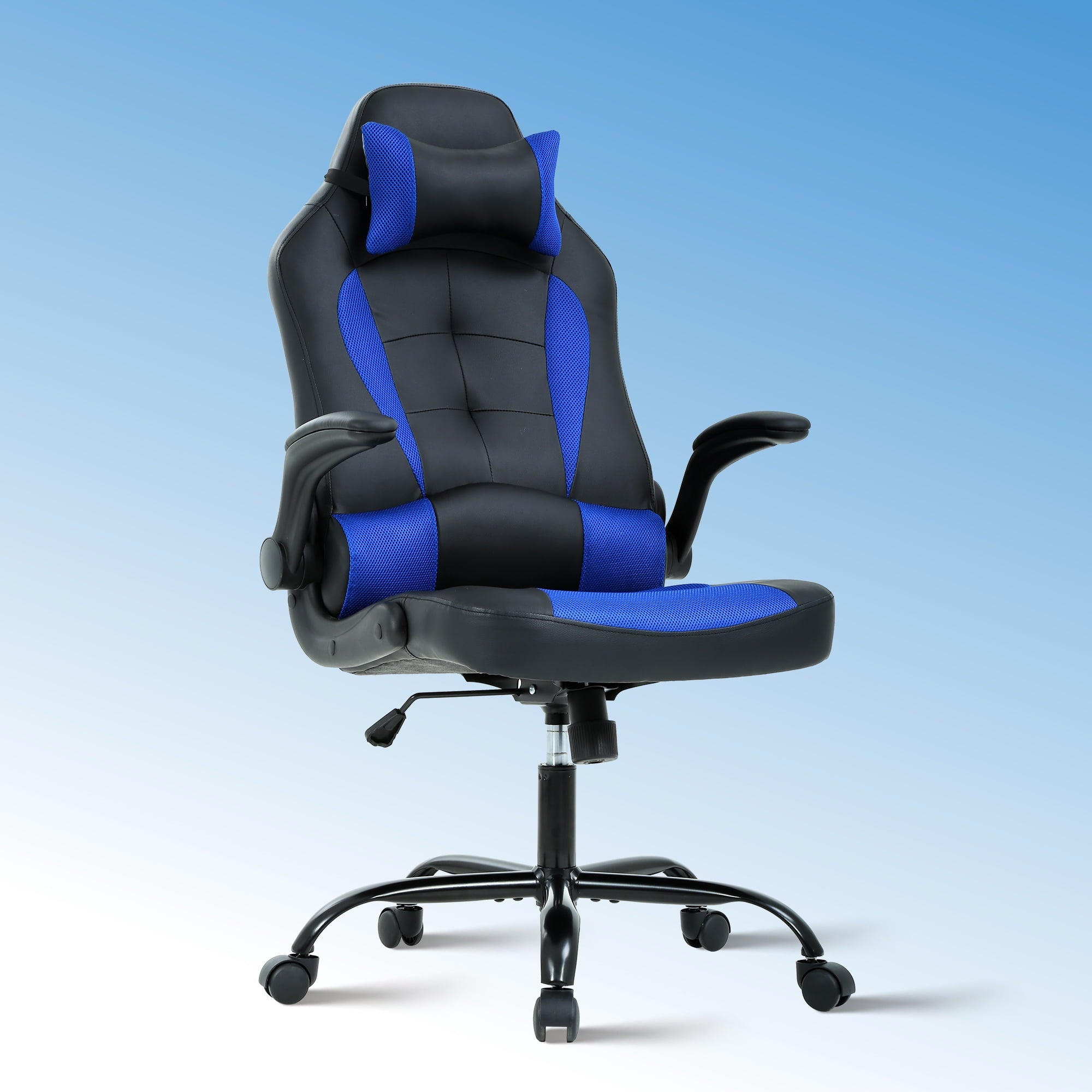 CL.HPAHKL Ergonomic PC Gaming Chair, PU Leather Gamer Chair with 360° Swivel Seat Comfortable Computer Chair with Lumbar Support Height Adjustable Video Game Chairs for Adults Teens, Pink