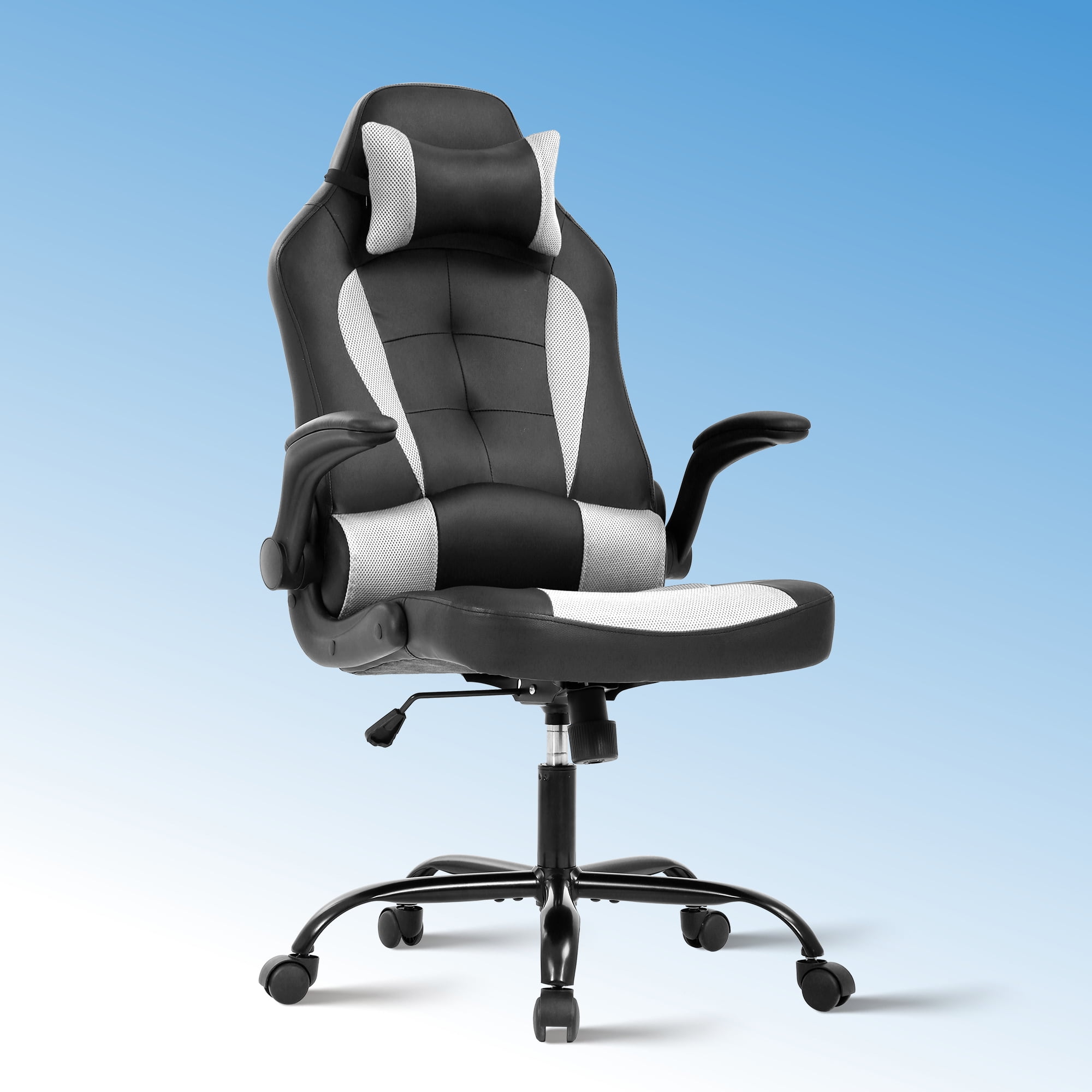 CL.HPAHKL Ergonomic PC Gaming Chair, PU Leather Gamer Chair with 360° Swivel Seat Comfortable Computer Chair with Lumbar Support Height Adjustable Video Game Chairs for Adults Teens, Pink