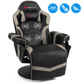 Demi Bonn Ergonomic High Back Massage Gaming Chair with Pillow for Office or Gaming, Gray