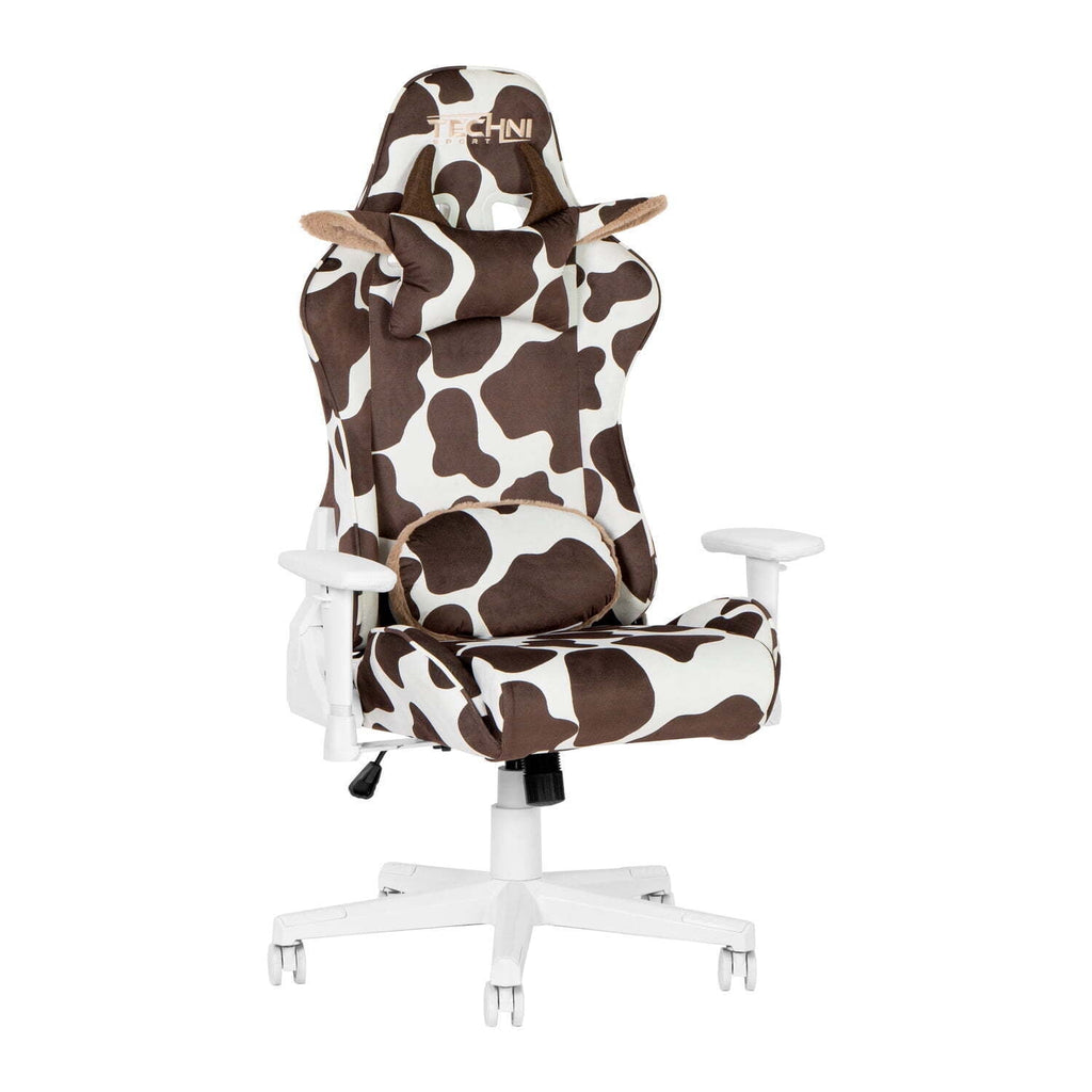 Homestock Rustic Ranch Brown Cow Series Gaming Chair