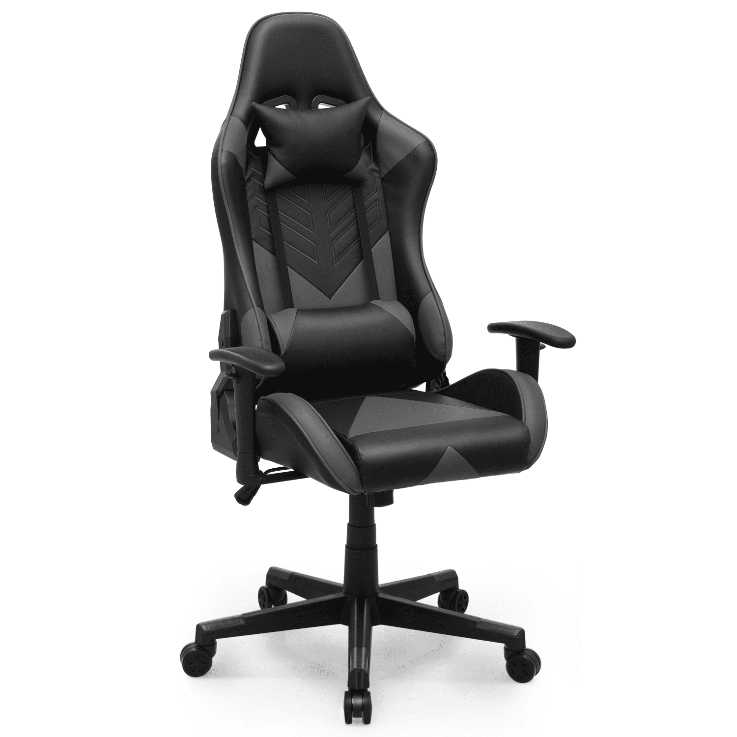 MoNiBloom Ergonomic Racing Style Gaming Chair, Computer Chair with Lumbar Support, Leather Chair with Armrest for Gaming, Red