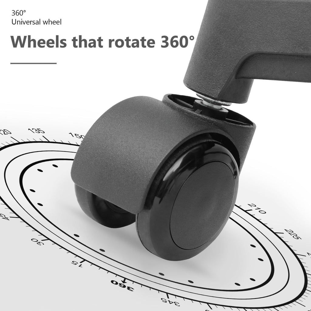 Lorelia Home Office Chair, Ergonomic Mid-Back Mesh Desk Chair with Lumbar Support, Adjustable Swivel Rolling Design, Comfy Armrest for Work, Study, Gaming, Vanity, Black