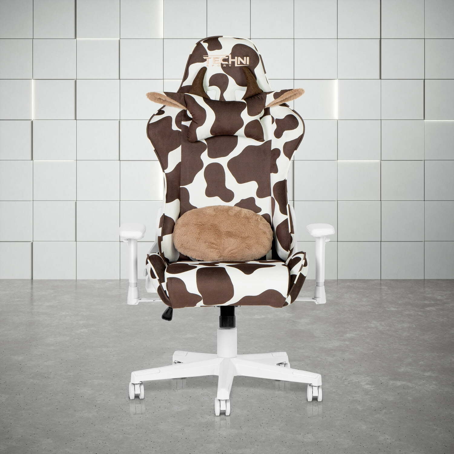 Homestock Rustic Ranch Brown Cow Series Gaming Chair