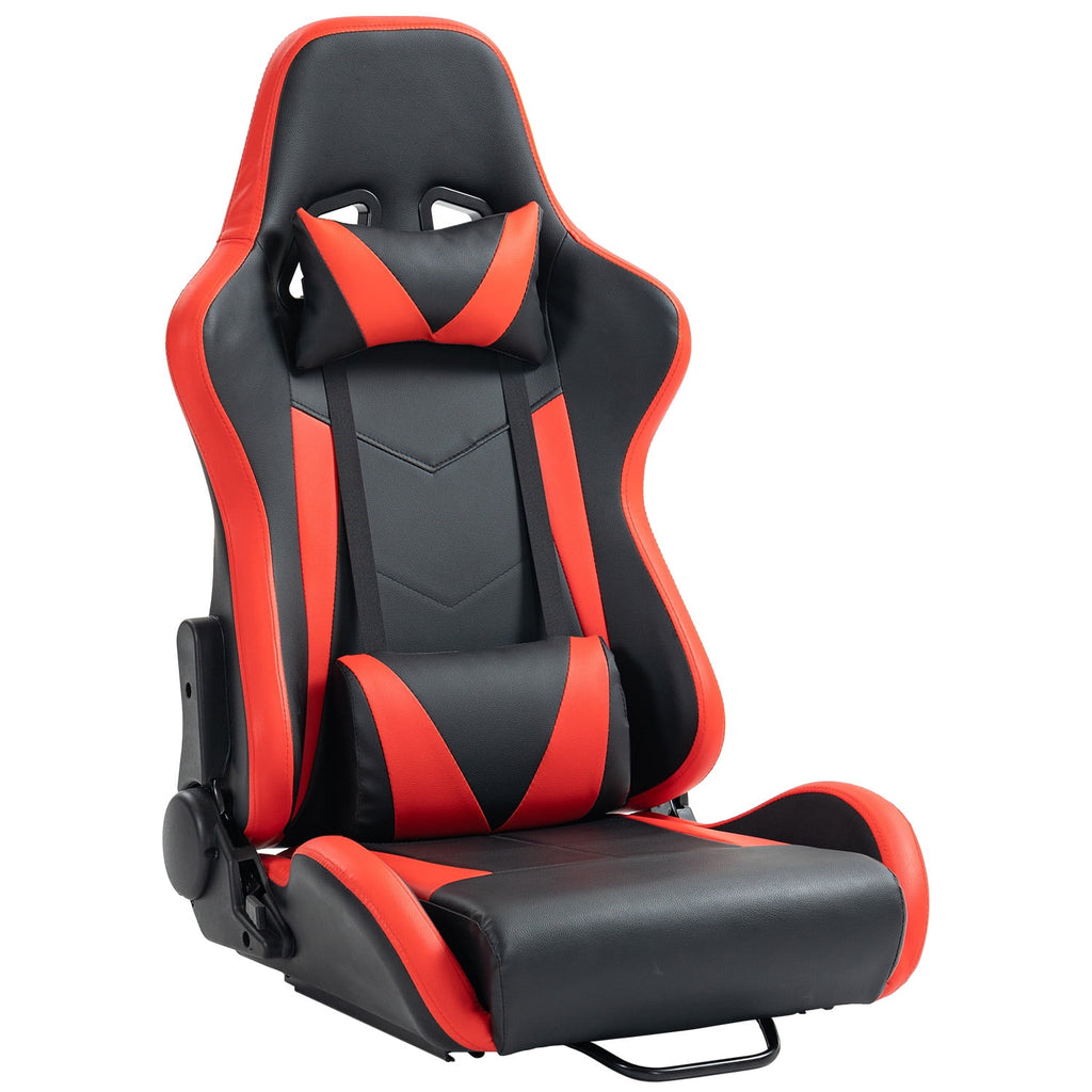 Marada Racing Seat with Double Lock Slip for Gaming Simulator Cockpit Leather Red